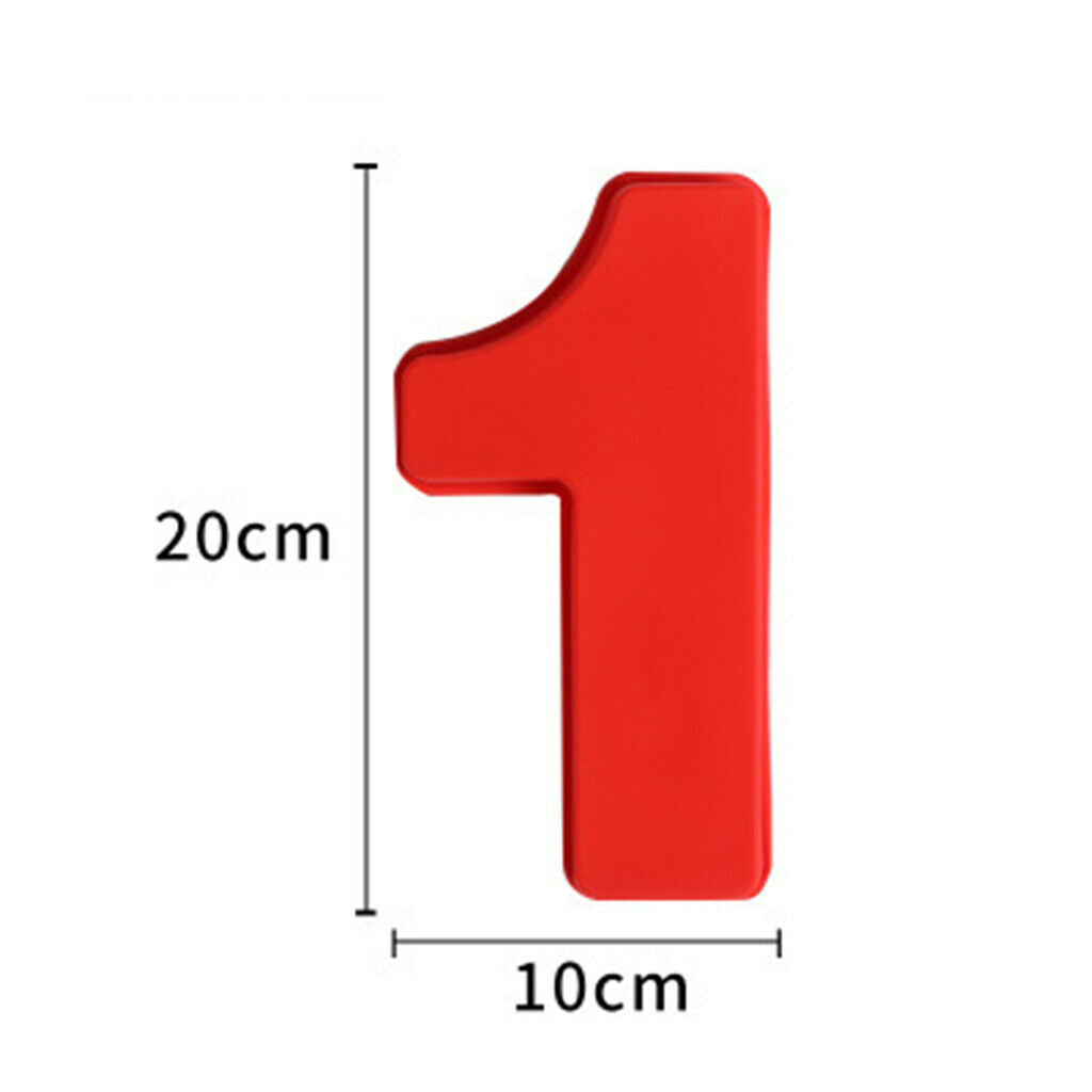 9pcs Food Grade Silicone Number Molds Tray 0-8 Cake Mold Chocolate Birthday