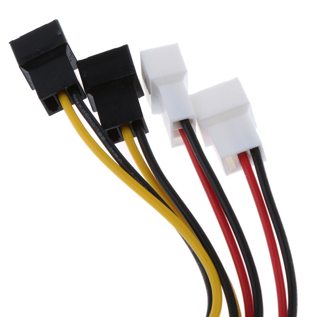 4pin SATA  to 4-Port 4Pin Cooler Cooling Fan Splitter Power Cable