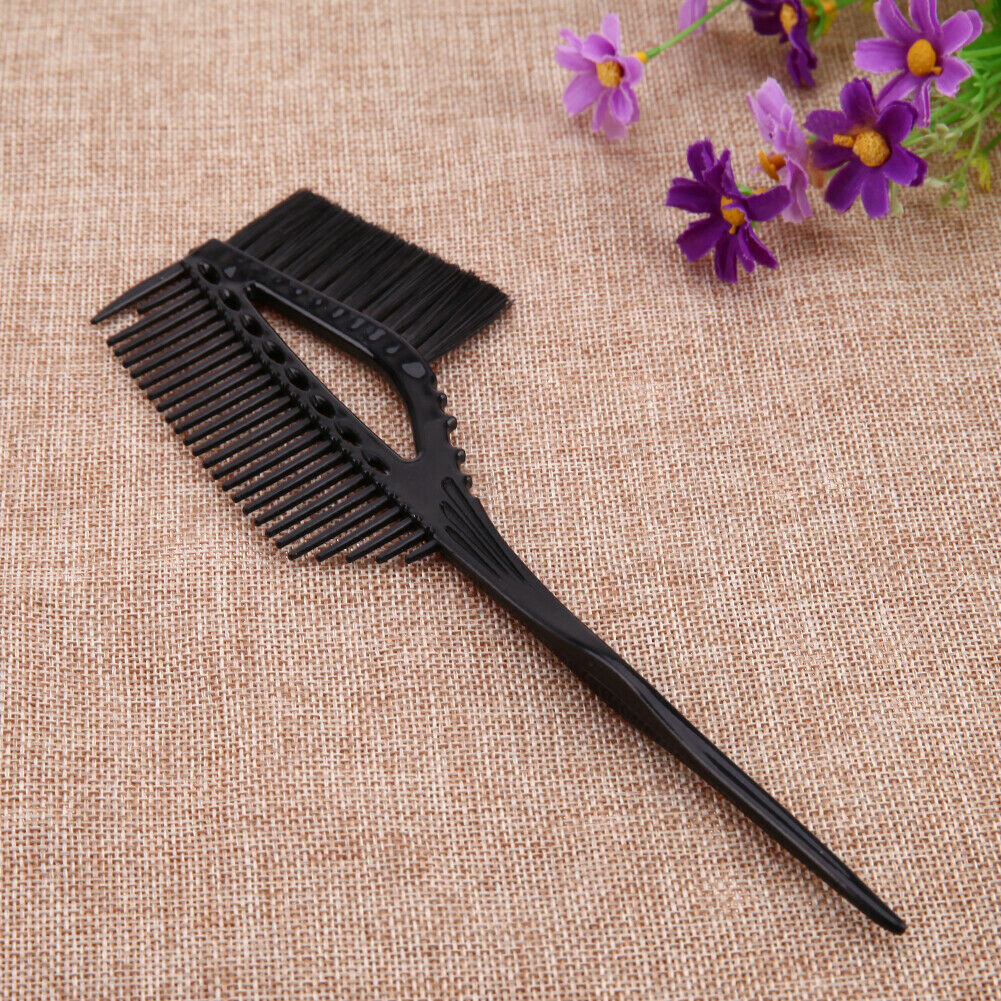 Hair Dye Coloring Brush Comb Hairdressing Brush Pro Plastic Salon Hair Tint @