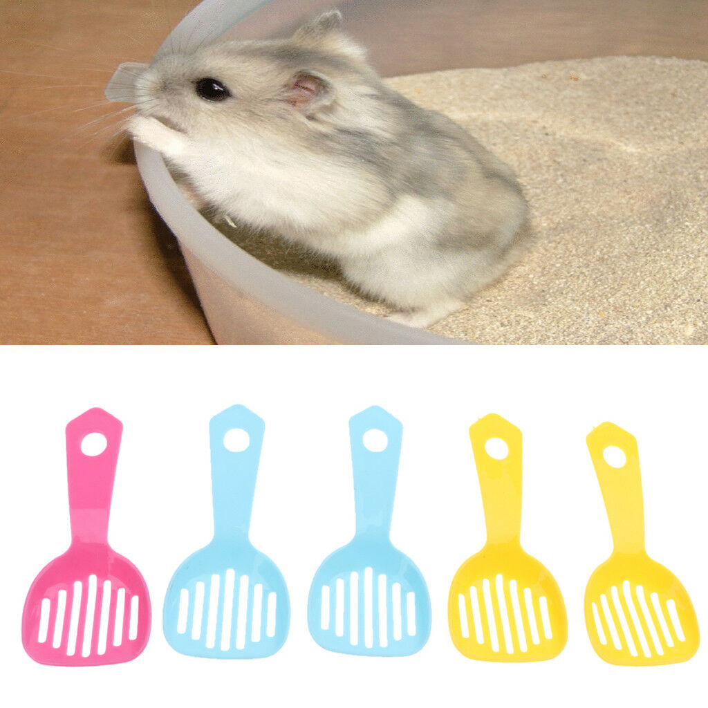 5x Hamster Pooper Scooper Shovel Toilet Bathroom Loo Litter Tray Spoon Sand