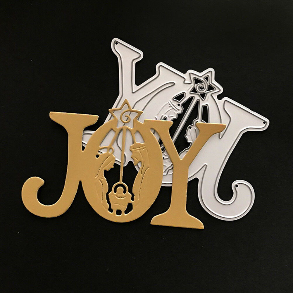 Joy letter Design Metal Cutting Dies For DIY Scrapbooking Card Paper Albu.l8