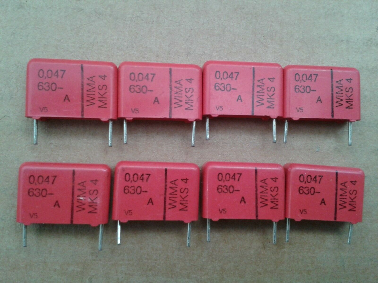 16pcs WIMA MKS4 0.047UF 47NF 630V 15mm HI END TUBE AMP CAPACITORS FOR AUDIO!