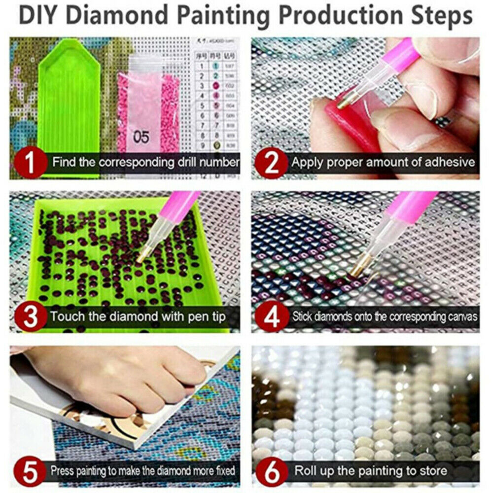Elephant Full Drill DIY Diamond Painting Art Home Decor Embroidery Kits Gift