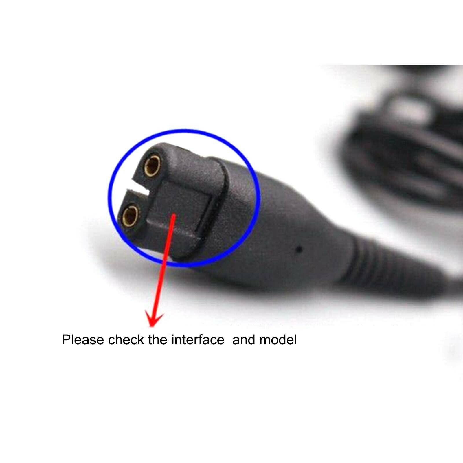 For QP2520 S528 S526 S529 Shaver Charger Cable US Power Adapter Spare