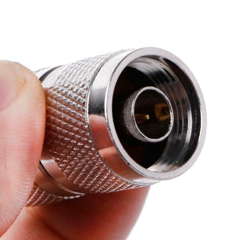 2 Pcs RF N Plug Male to N Plug Male N-JJ Coaxial Connector Antenna Cable Adapter