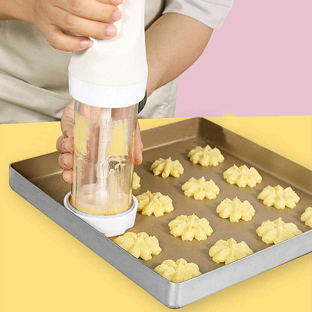 Cookie Maker Kits Electric Cookie Decorating Tool with 12 Discs and 4 Icing Tips