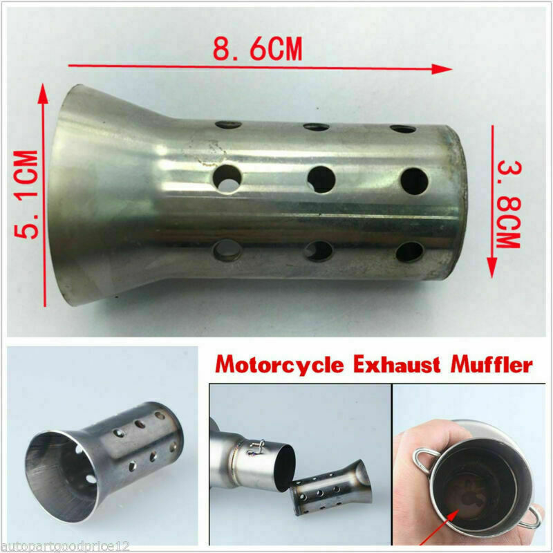 51mm Motorcycle Exhaust Muffler Can Insert Baffle DB Killer Removable Silencer