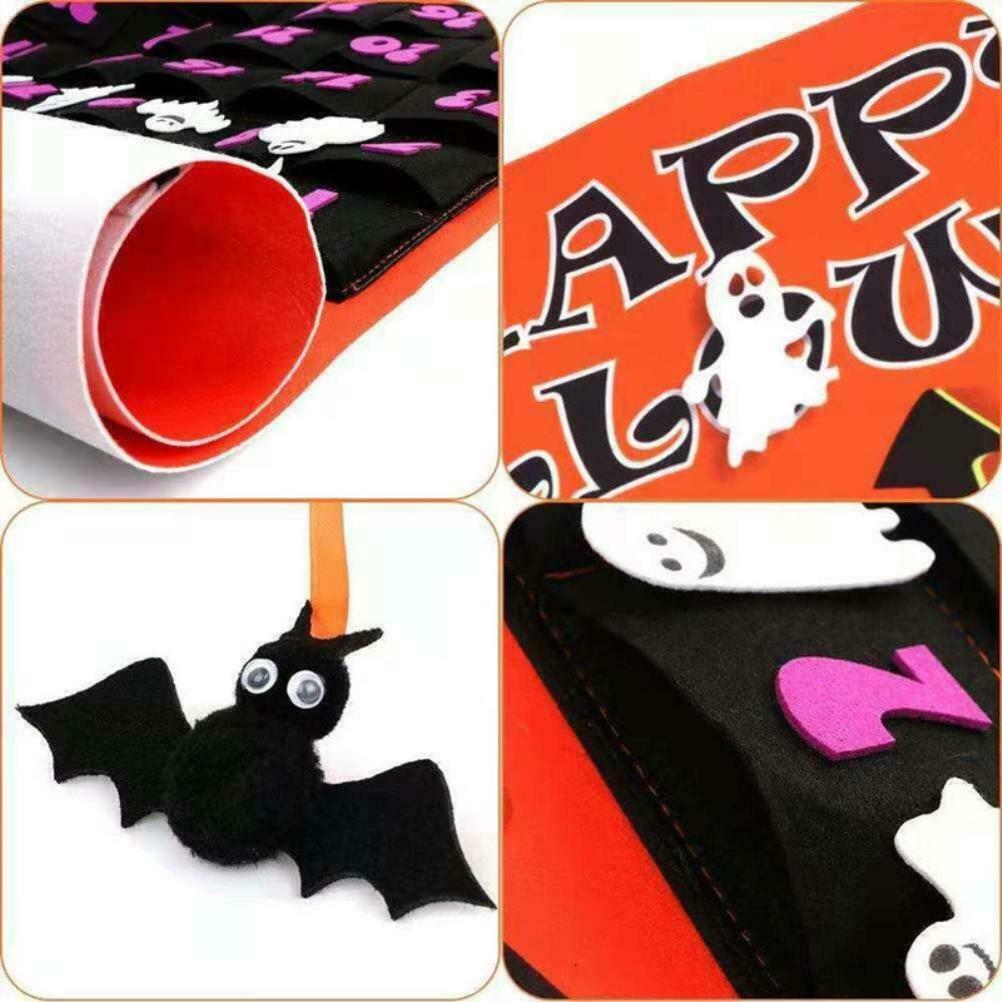 Halloween Advent Calendar Detachable Countdown Wall Calendar Party Decoration