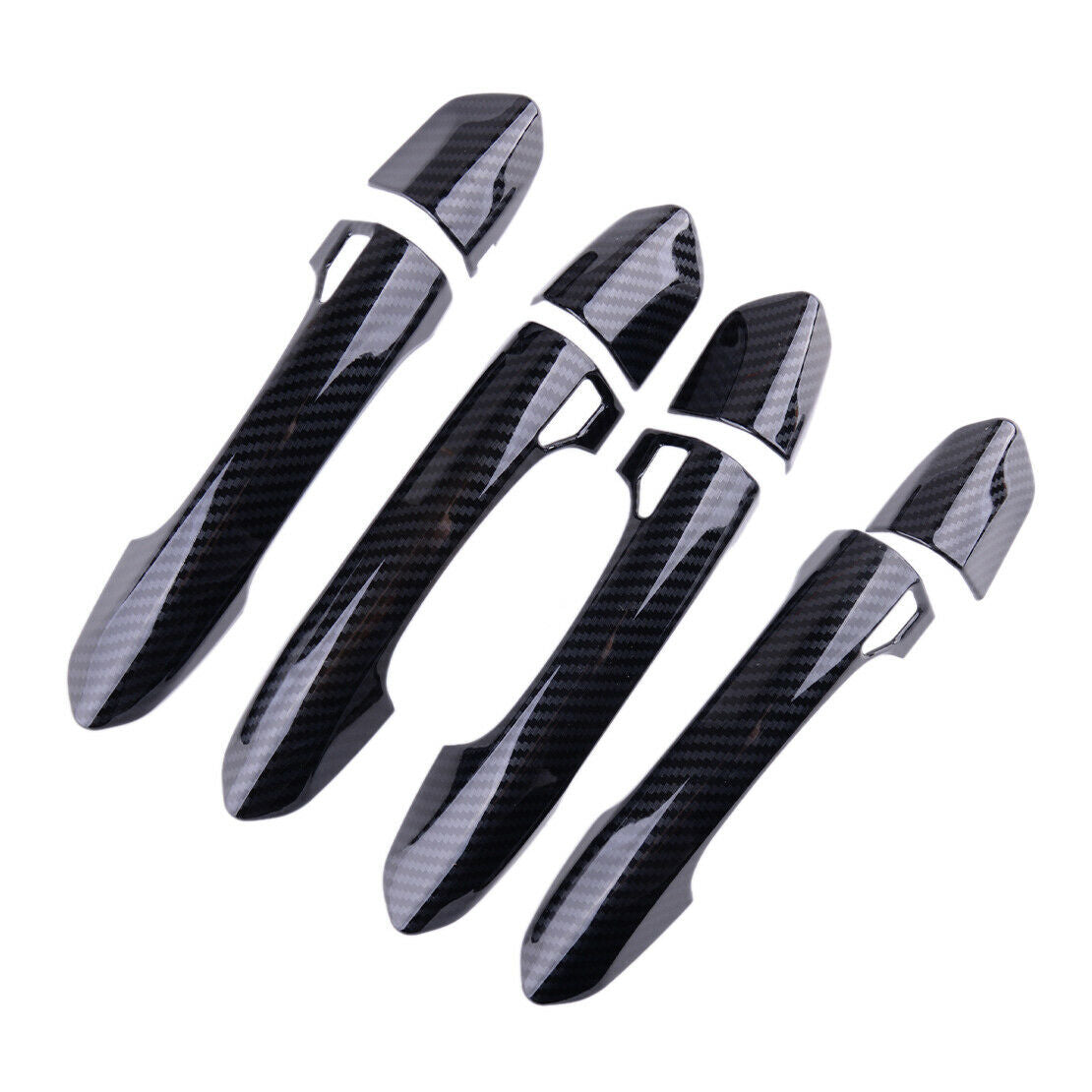 Carbon Fiber Style Smart Door Handle Cover fit for Ford Fusion Mondeo 13 to 18