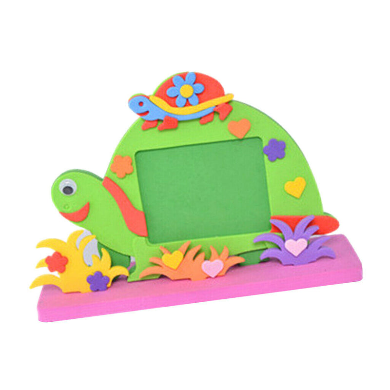 Kindergarten Kids Children EVA Handcraft Photo Picture Frame DIY Tortoise
