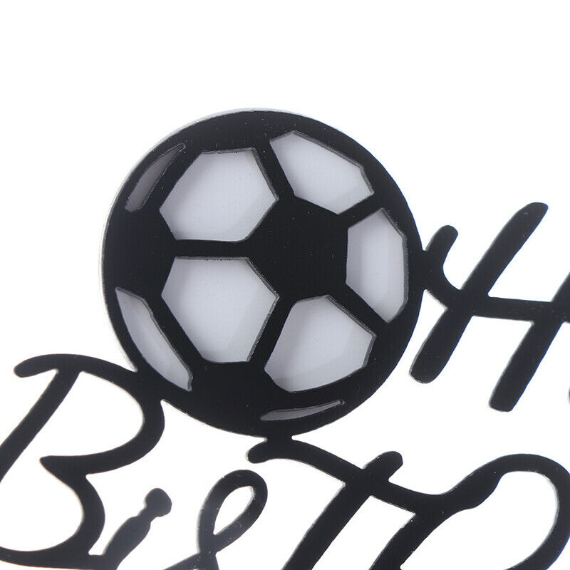 Football Acrylic Cake Topper Soccer Happy Birthday Cake Topper For Birthday BDA