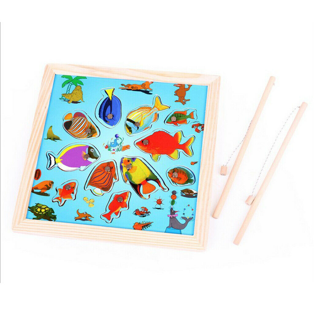 Early Educational Toys Puzzle Baby Kitten Fishing Jigsaw Puzzle Children