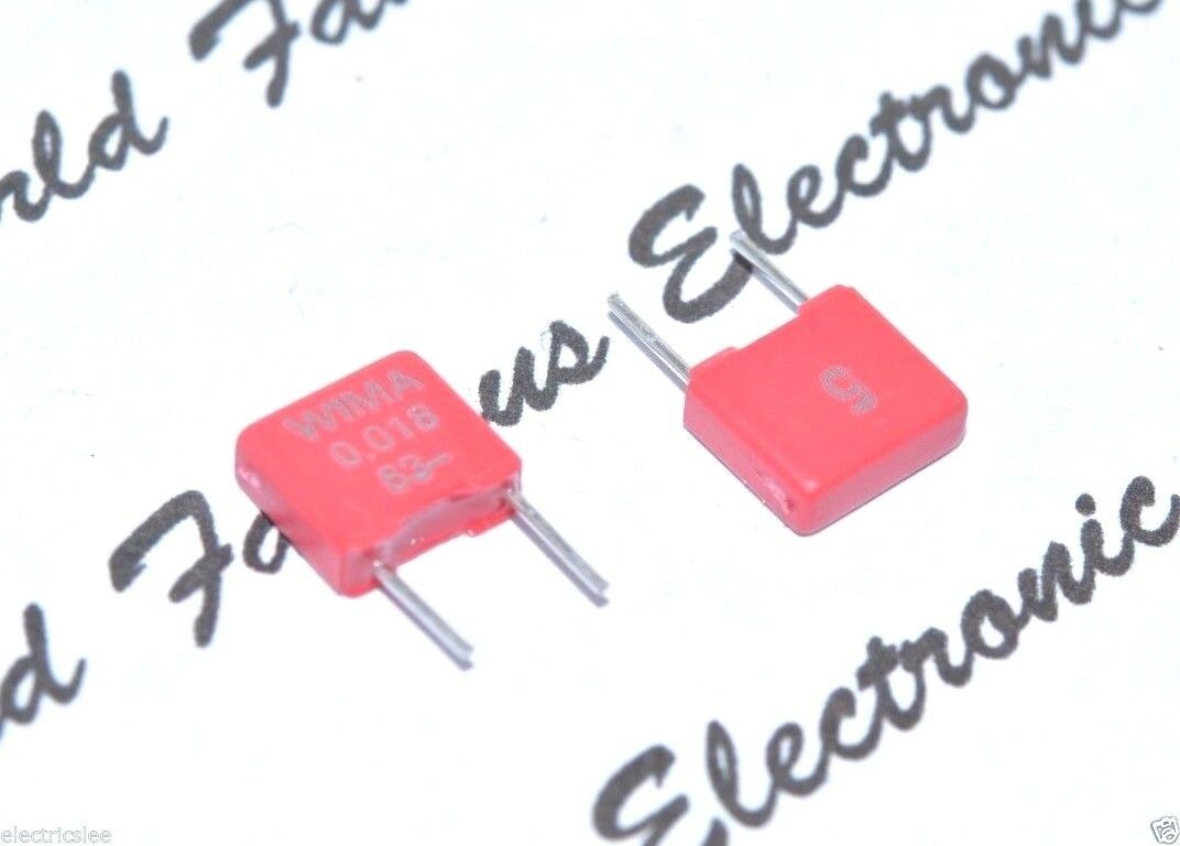10pcs - WIMA MKS2 0.018uF (18nF) 63V 5% pitch:5mm Capacitor MKS2C021801A00JSSD