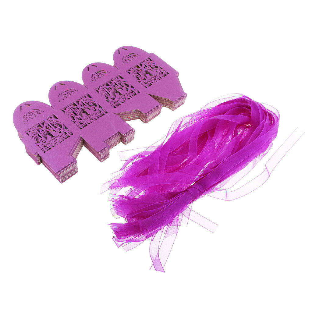 Hollow Bird Love Heart Candy Boxes Sweets Wedding Gifts Boxes with Ribbon B