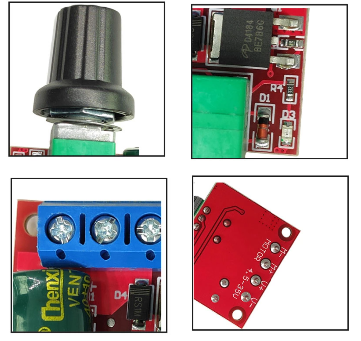 Pwm Motor Speed Controller 5A Switch Function 5V-35V Speed Control Switch Board