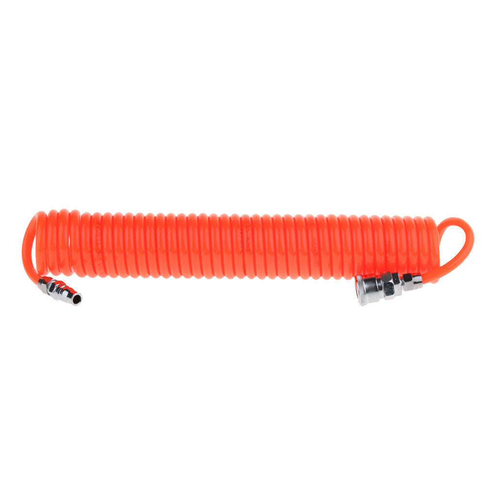 20ft Orange  COILED PNEUMATIC RE-COIL COIL AIR COMPRESSOR HOSE