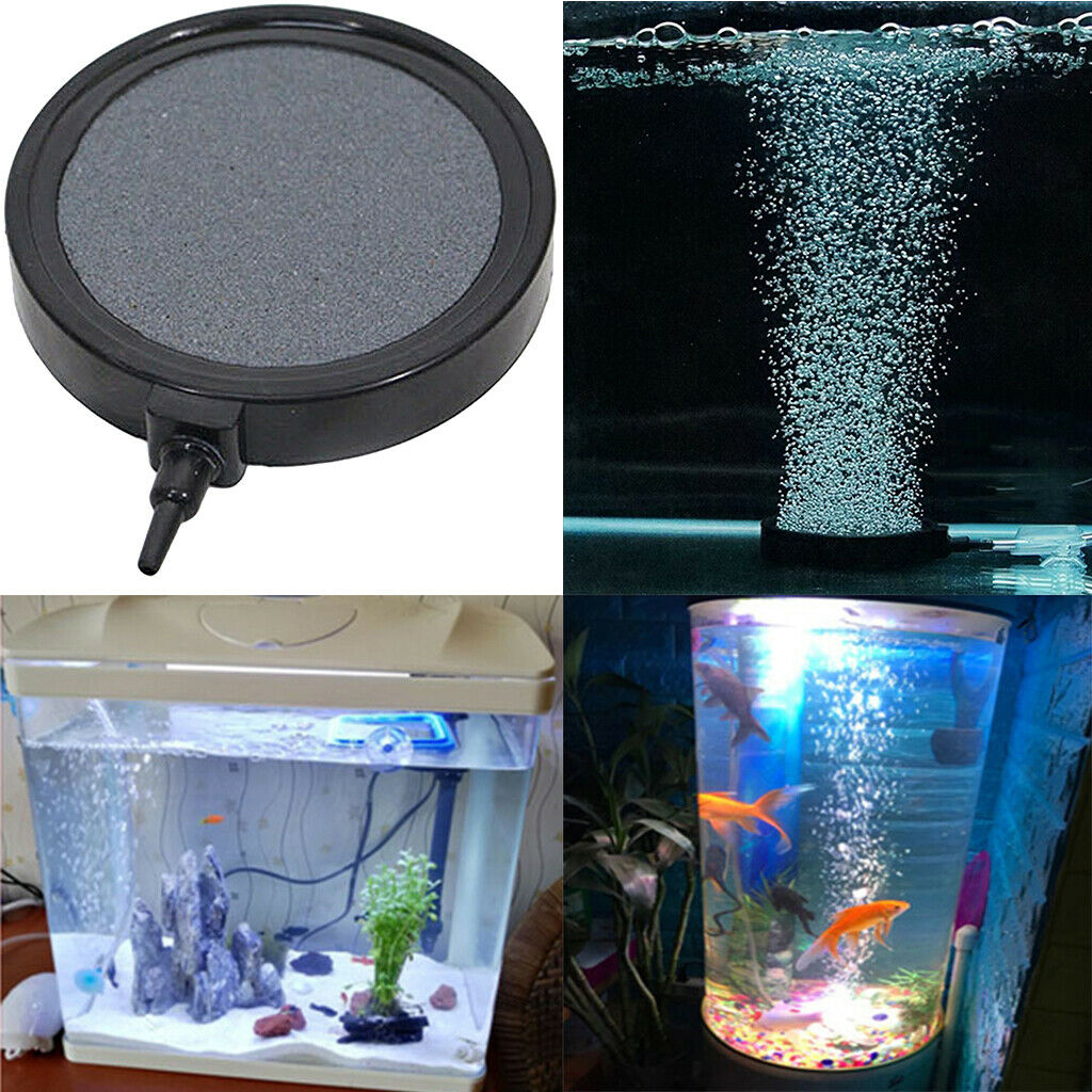 2pcs Aquatic Air Stone Air Disk Air Curtain Aerator for Aquarium Fish Tank