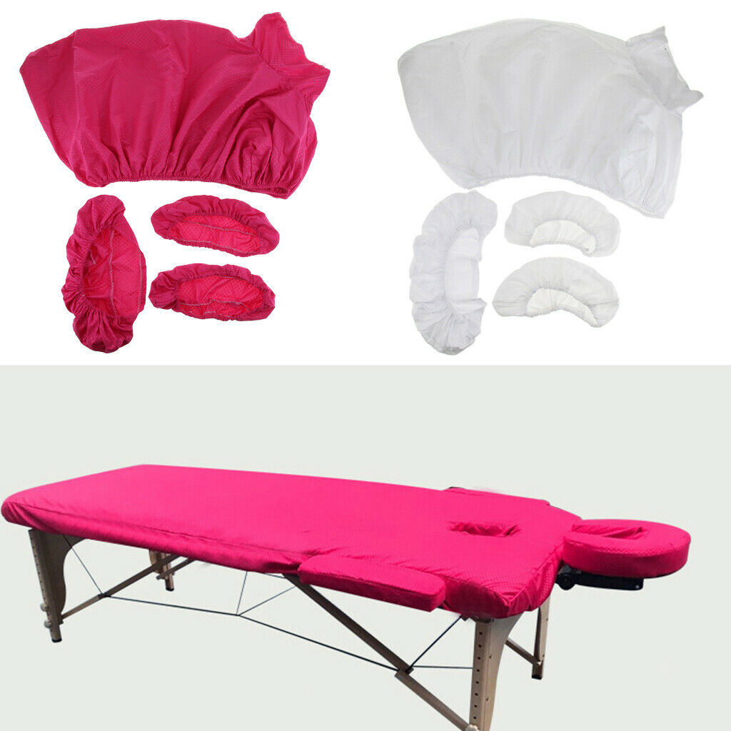 8PCS Acupuncture Massage Table Bed Fitted Pad Face Cradle Hand Pillow Covers