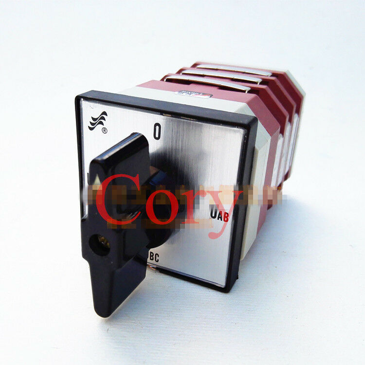 1PC Combination Switch 4 Positions(0-UAB-UBC-UCA) Rotary Cam Universal 380V 220V