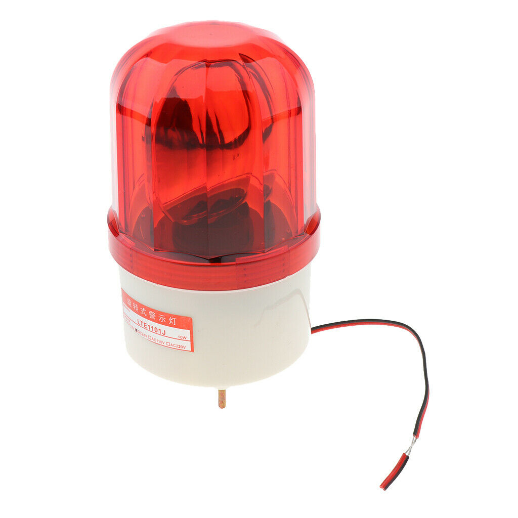 Rotating LED Alarm Lamp Light Emergency Flashing Signal Alarm Lamp Bulb Red