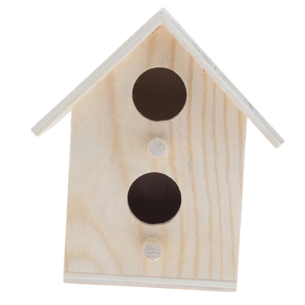 Garden Bird Nest Box Bird House Budgie Wood Breeding Box forLovebirds,Parrotlets