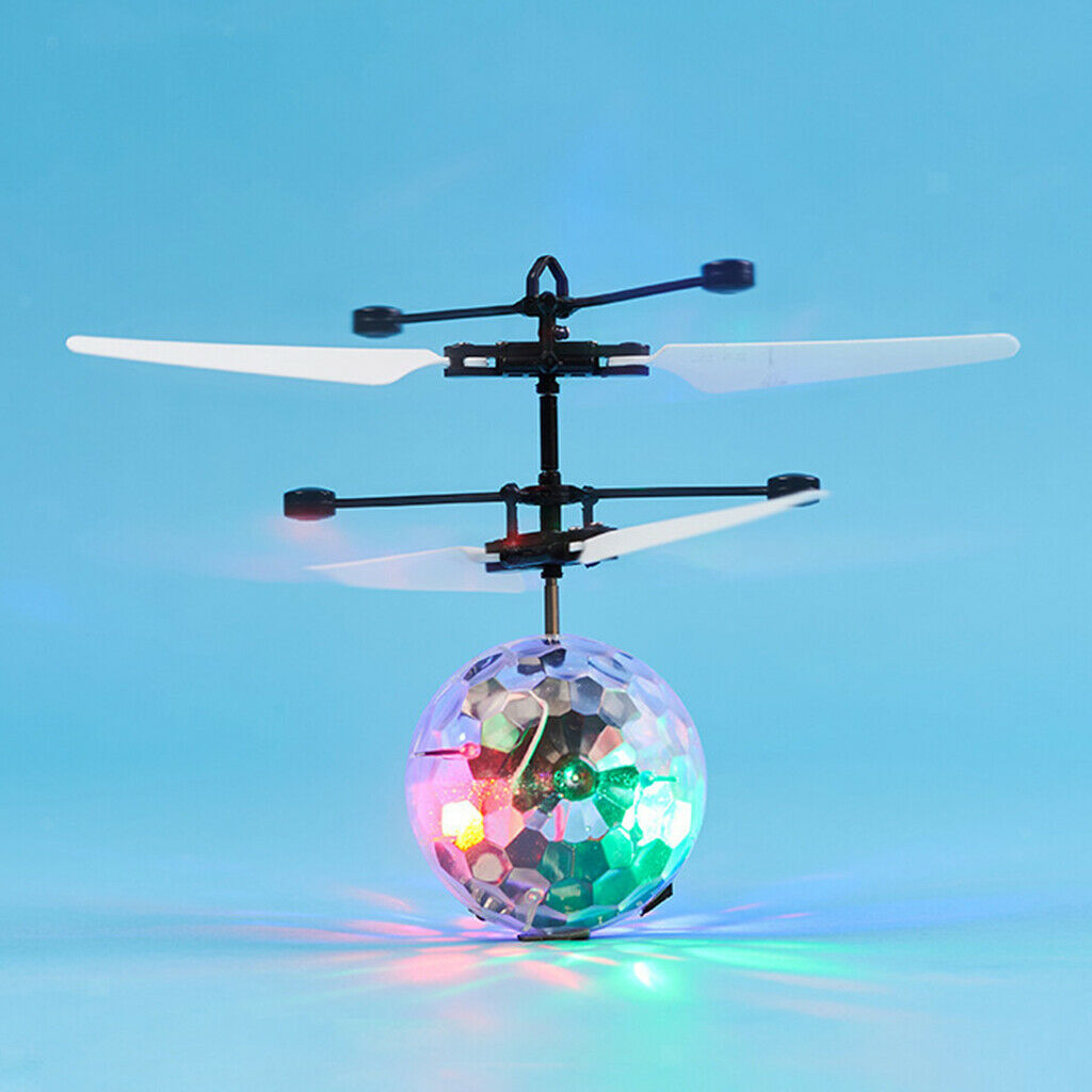 RC Flying Ball Drone LED Flashing Light Infrared Induction Toys Crystal Ball
