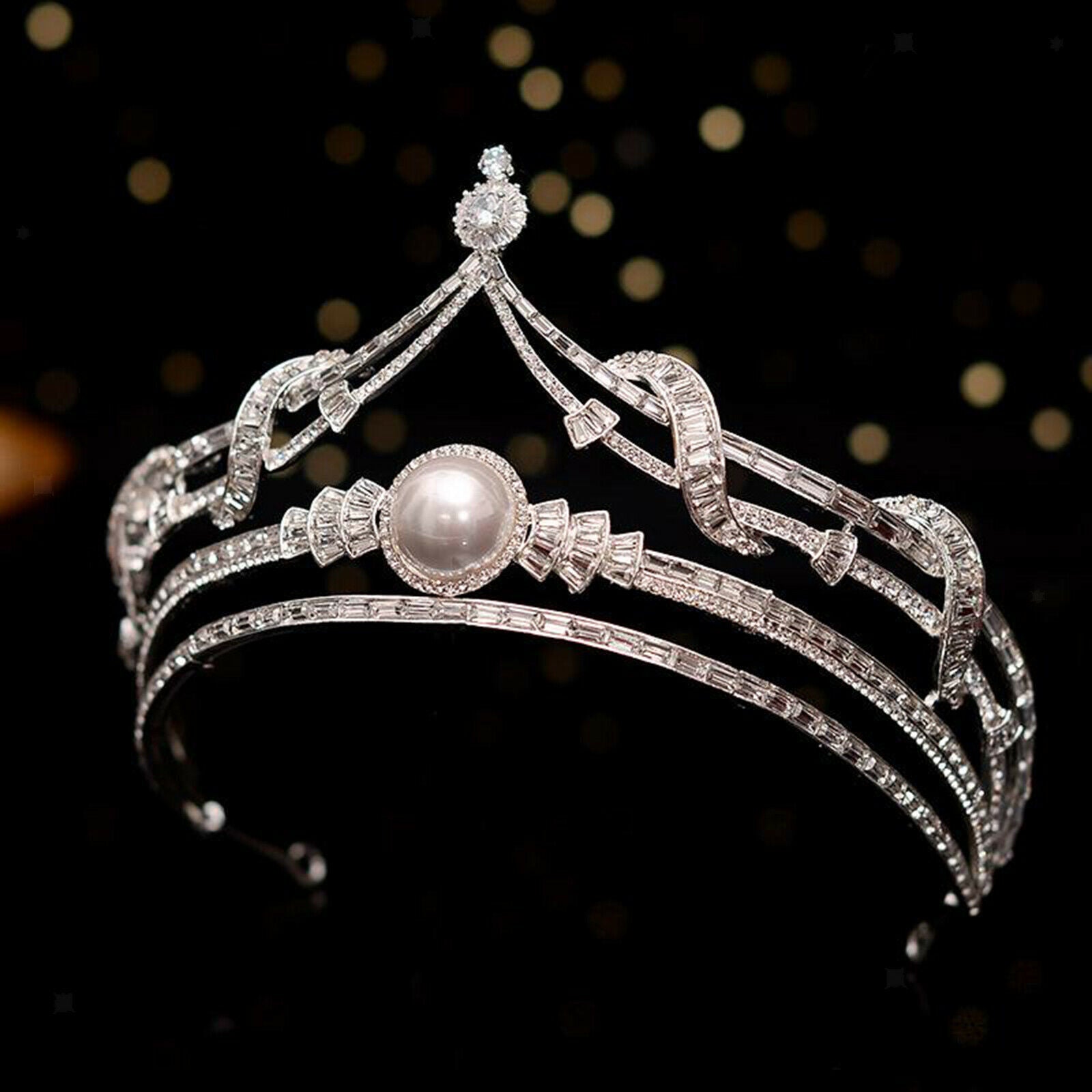 Bride Wedding Baroque Crystal Rhinestone Prom Party Tiara Crown Headbands Girl