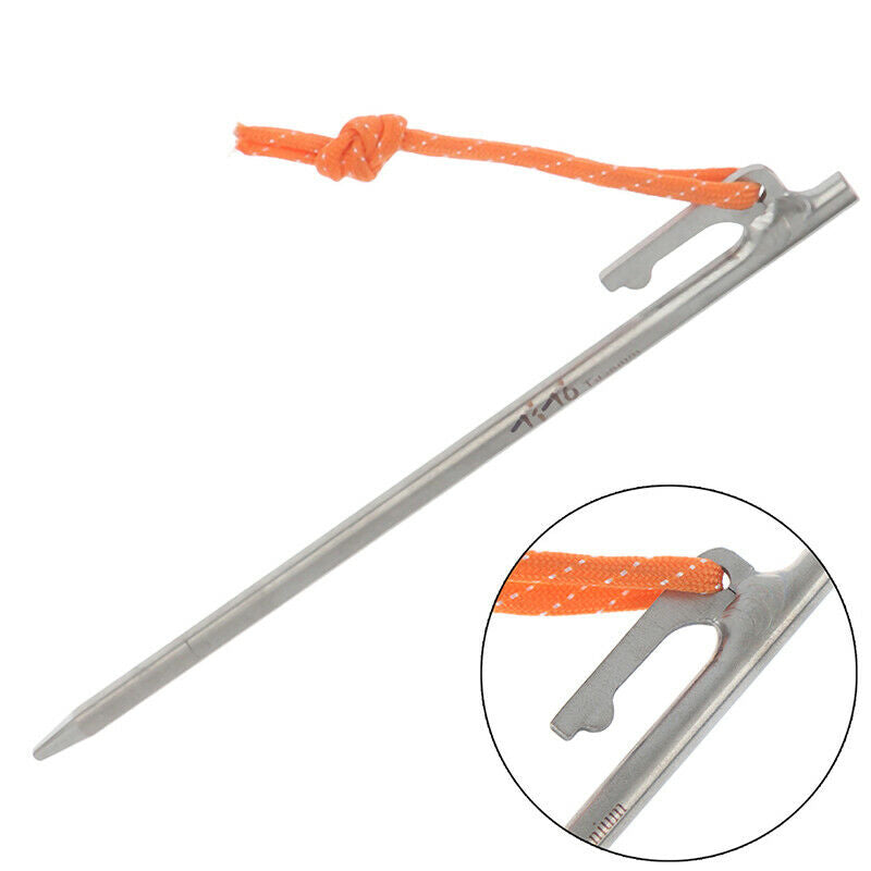 Outdoor Tent Peg 20cm High Strength Titanium Tent Nail Stake Tent AccessoriY SJ