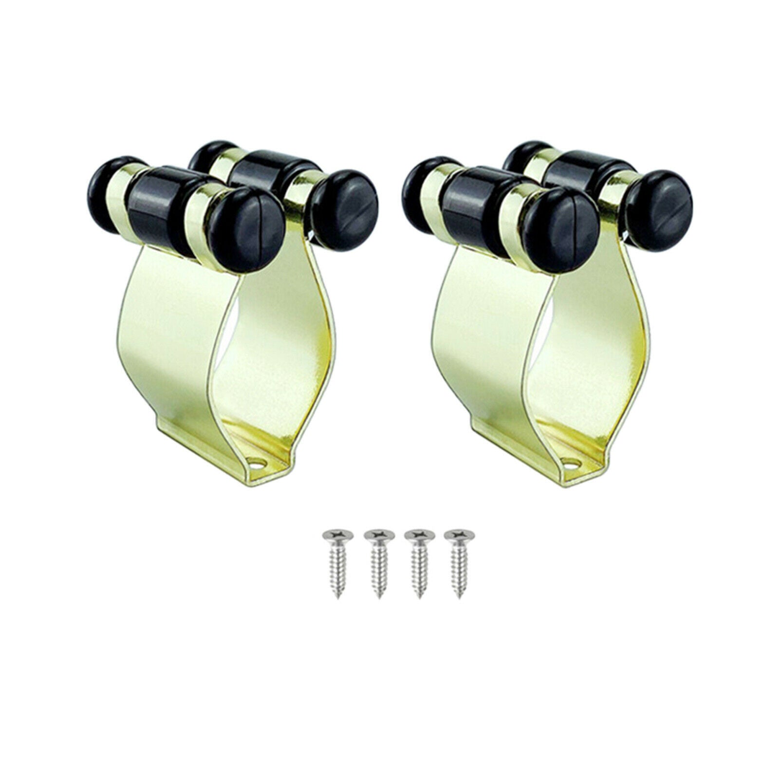2pcs Fishing Pole Holder Clip Rack Rack with Screws for Fishing Accessories