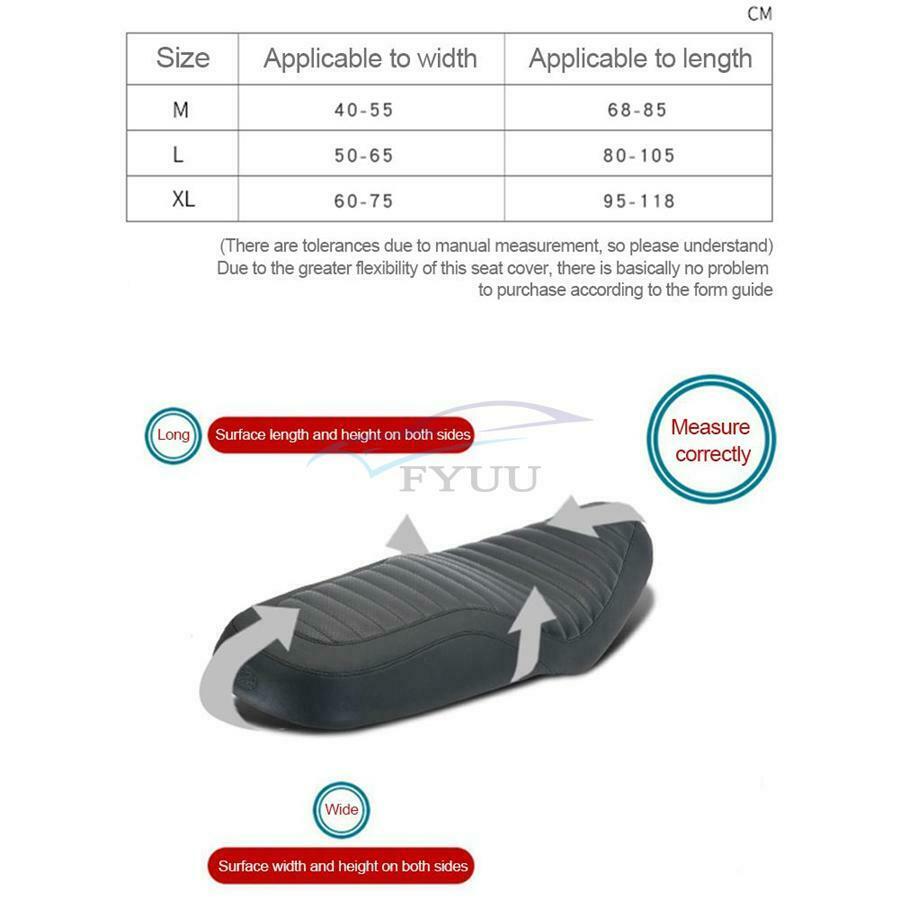 1PCS XL Motorcycle Seat Cover Black Waterproof Dustproof Universal Accessories