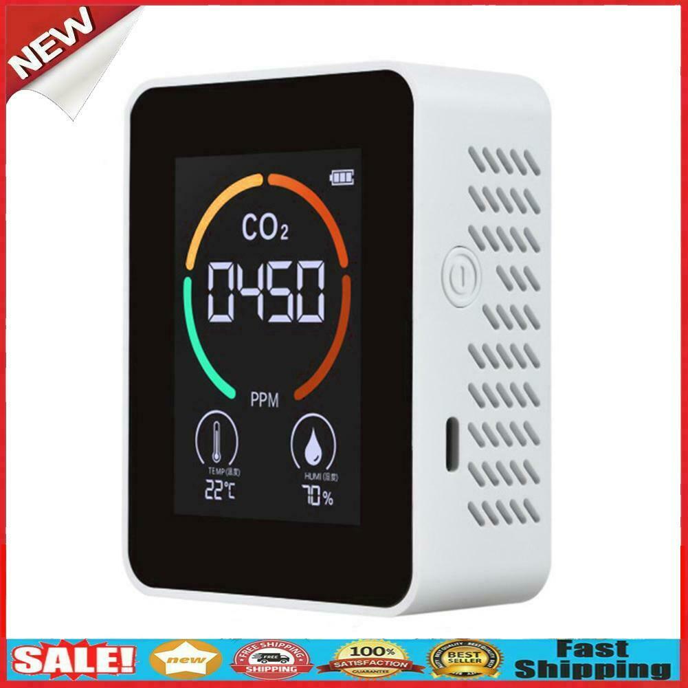 Indoor CO2 Detector NDIR Sensor Carbon Dioxide Temperature Humidity Meter  @