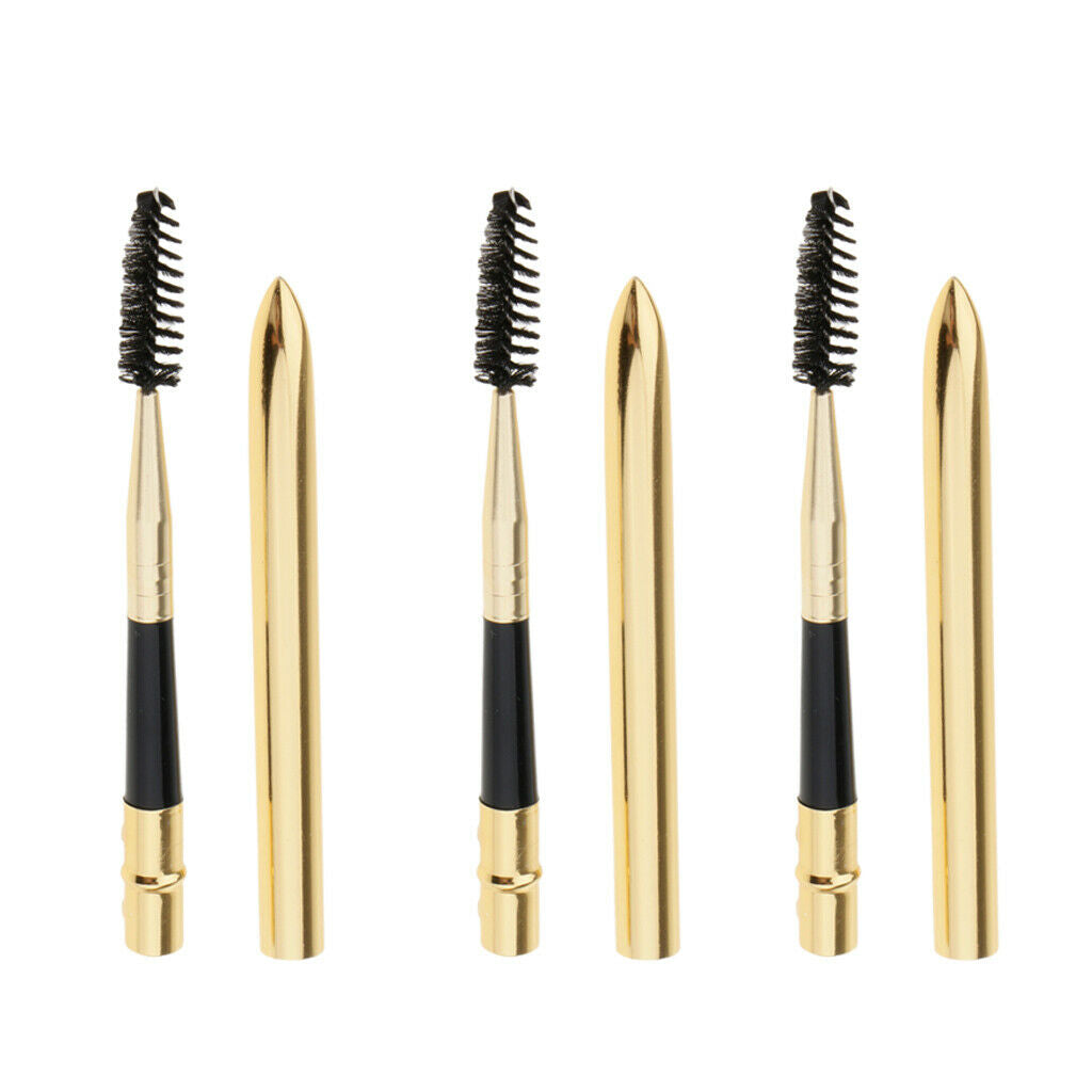 Pack of 3 Makeup Eyelash Extension Mascara Wand Eyebrow Grooming Brush