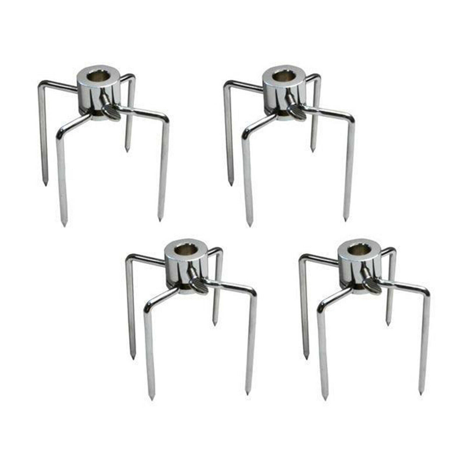 2x Rotisserie BBQ Spit Fork Chicken Beef Charcoal Grill Barbecue Accessories