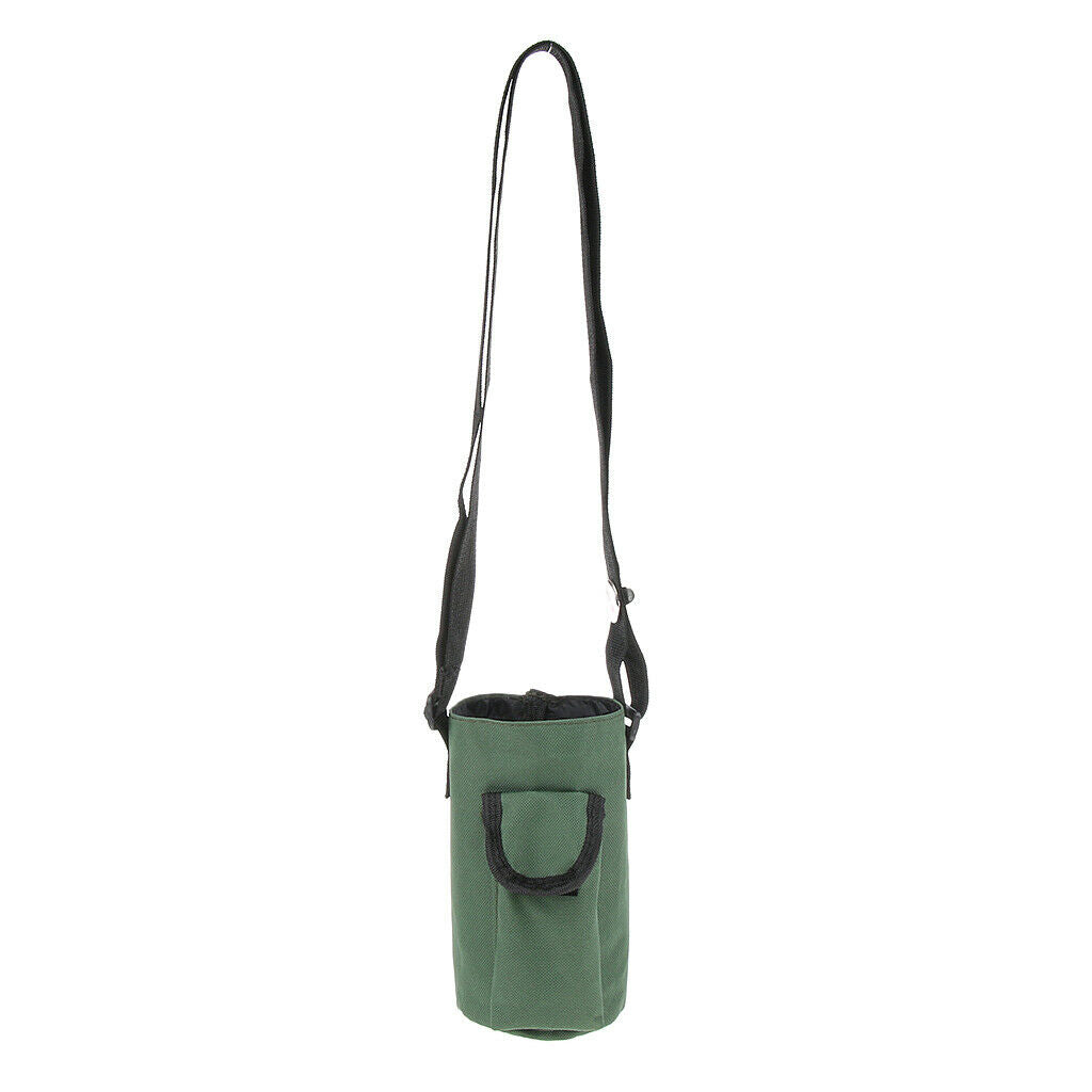 Waterproof Water Bottle Holder Carrier Bag Pouch Sleeve with Pocket M Green
