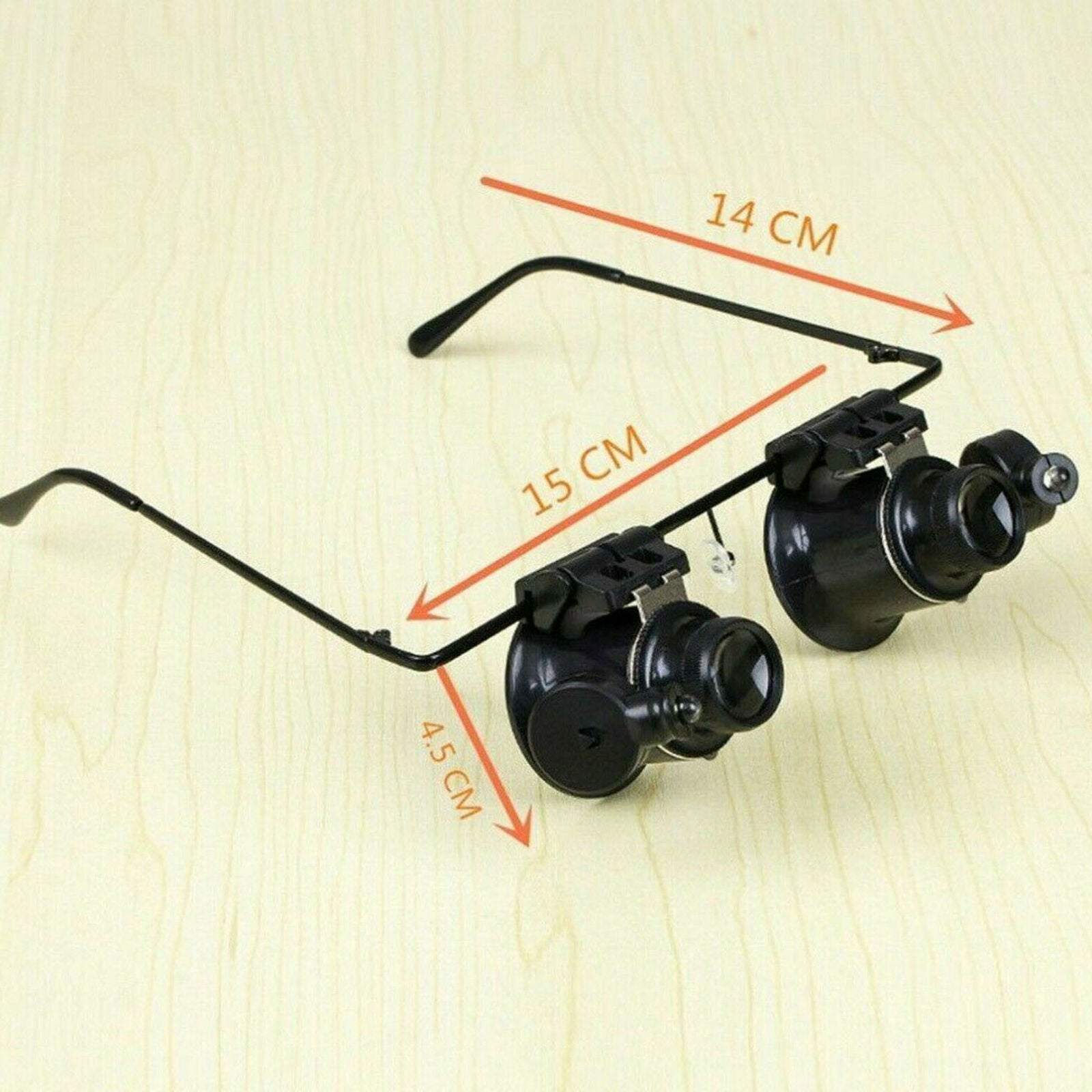 20X Magnifier Magnifying LED Light Eye Jeweler Watch Repair Glass Loupe Lens