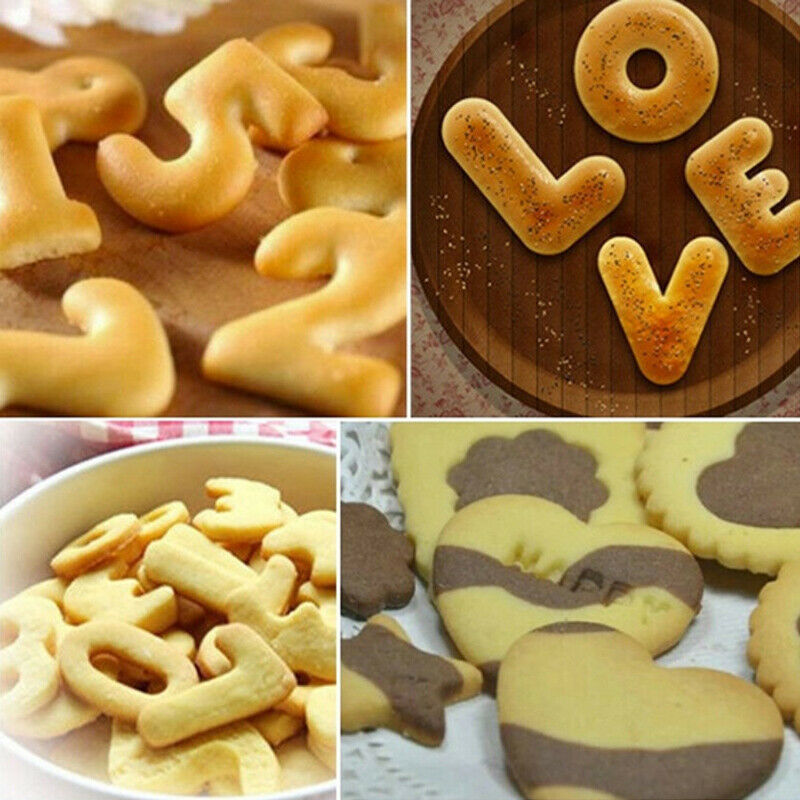 Biscuits Baking Alphabet Mold Word Baking Mold Cake Curling Embossing Mo.l8