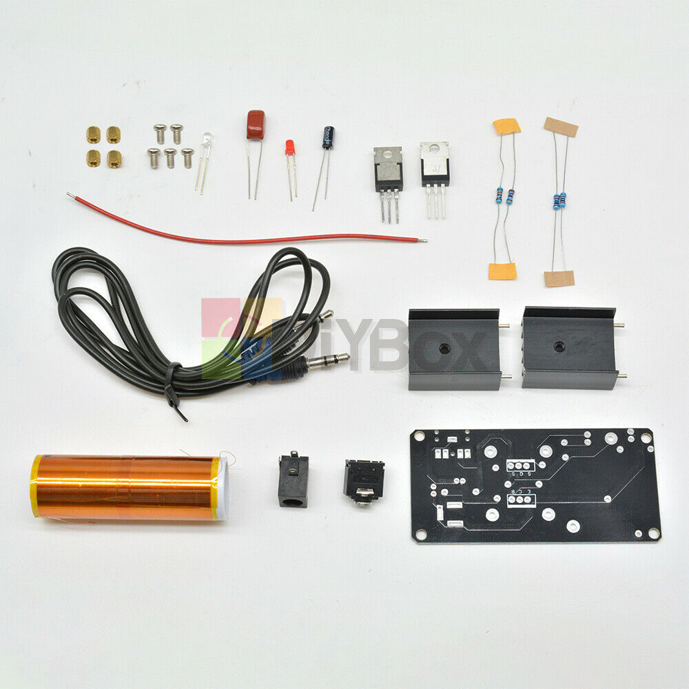15-24V/2A 15W Mini Tesla Coil Plasma Speaker Electronic Music Project Parts DIY