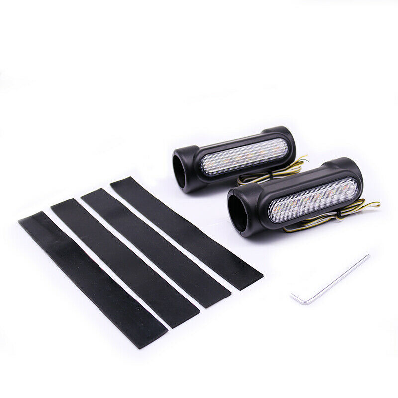 1.25'' Motorbike Highway Crash Bar Black Driving Turn Signal Running Light Cafe