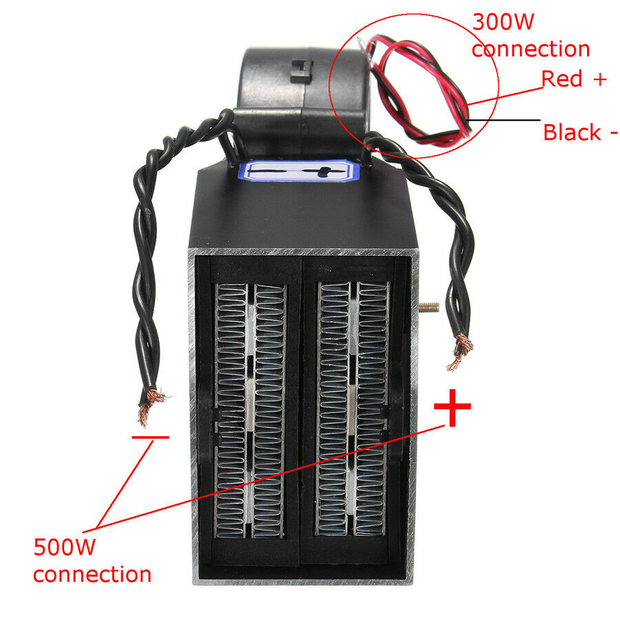 12V 300W 500W Auto Car Adjustable Electrical Heating Heater Fan Window Defroster
