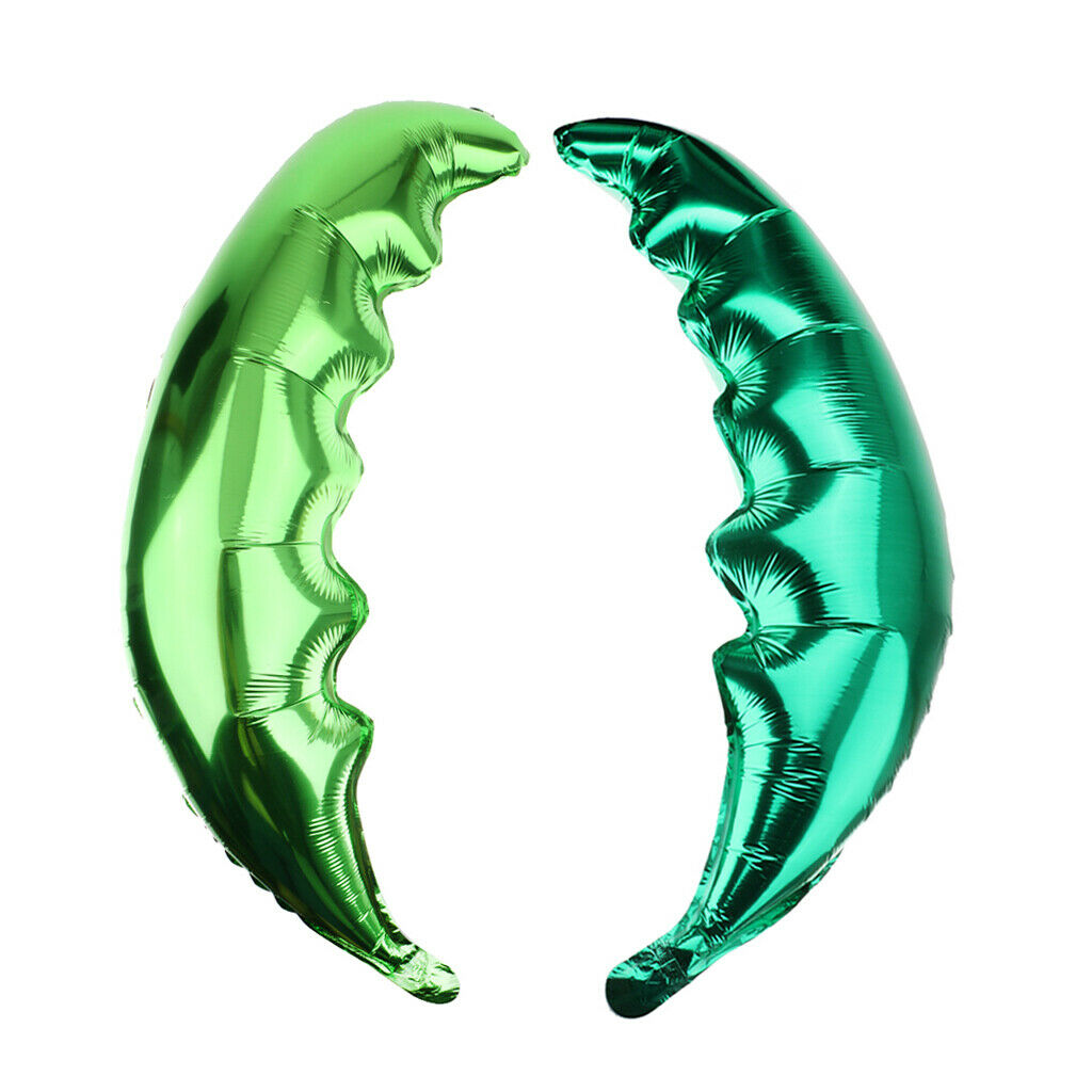 2Pcs Lot Palm Tree Leaf Green Hawaiian Beach Party Balloon Wedding Ornament