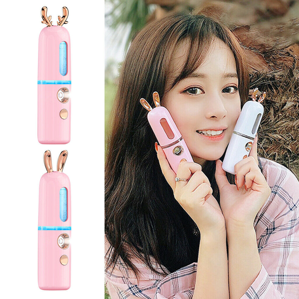 2pcs Nano Facial Mister Portable Face Mist Hydrating Instrument Moisturizing