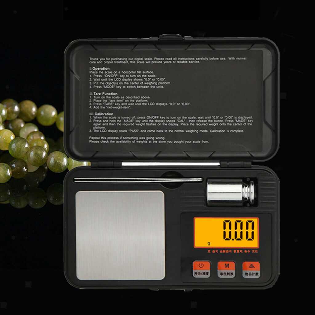 1 Set Jewelry Scale Gram Scale  Balance Kitchen Scale 0.01g