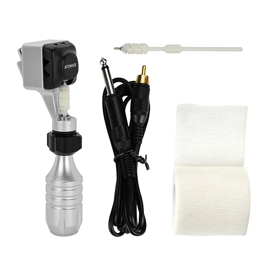 Body Art Supplies Kit Rotary Tattoo Machine with Clip Cord Elastic Bandage