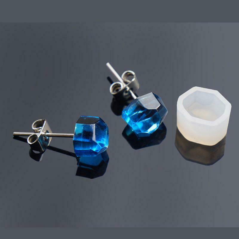 16Pcs Tiny Silicone Jewelry Earring Necklace Pendant Mold Casting Jewelry Tools
