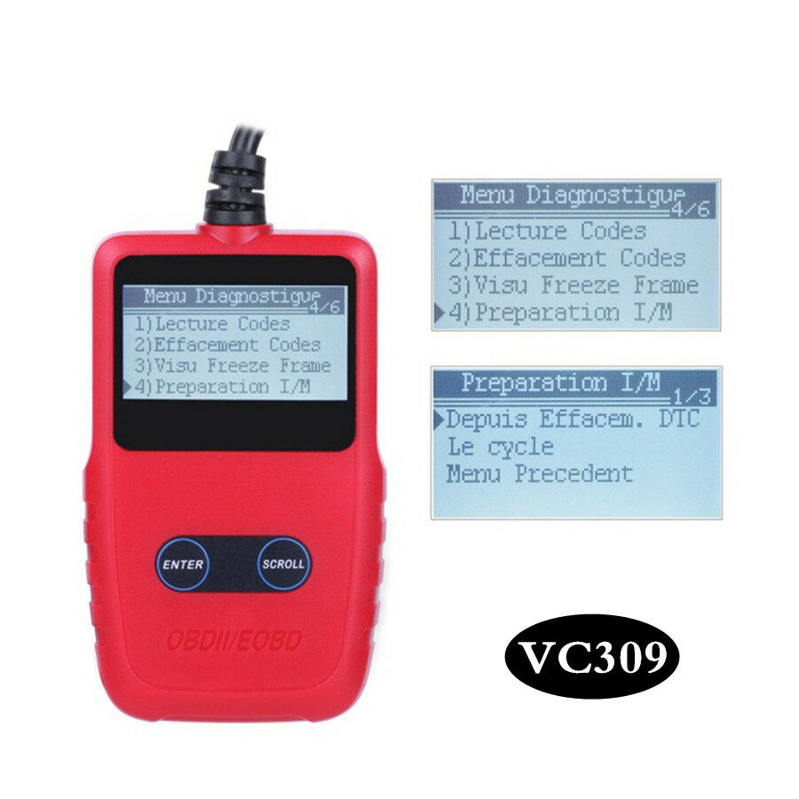 Universal OBD2 Scanner Portable Car Diagnostic Tool w/Dictionary for DTCs Lookup