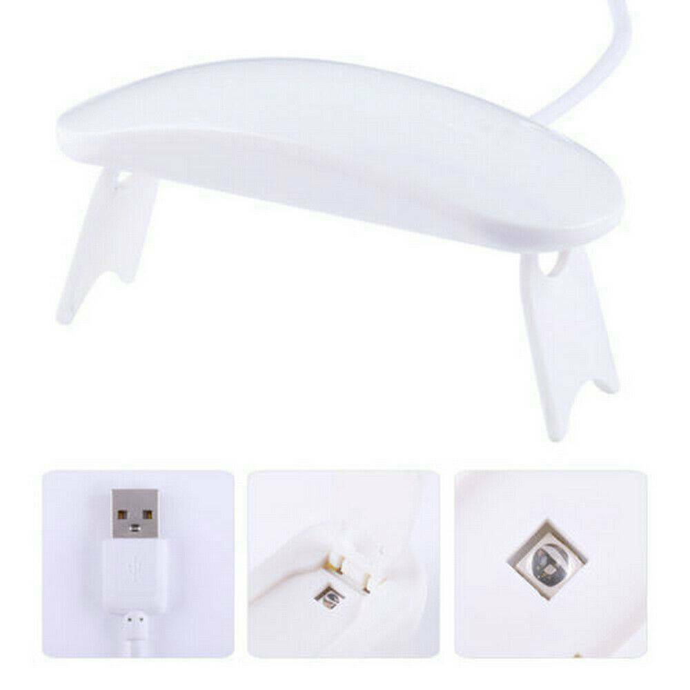 6W Nails Lamp LED Light Portable Mini UV 3-LED Lamp Nail Dryer Gel Nail Art Tool