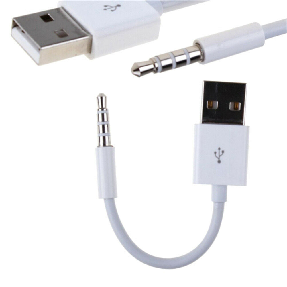 15cm 3.5mm AUX To USB 2.0 Charger Data Sync Audio Adapter Cable For MP3 Co.l8