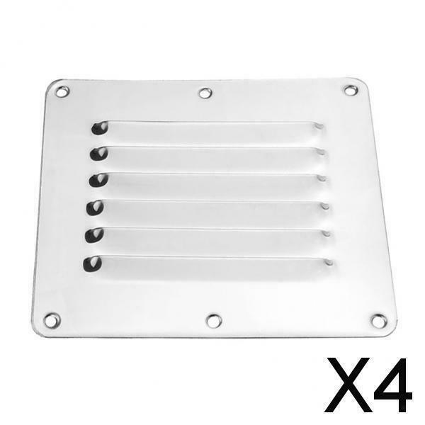 4X Stainless steel ventilation grille ventilation slot ventilation plate