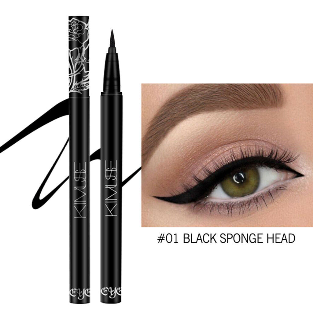 Waterproof Liquid Eyeliner Pen Long Last Makeup Eye Liner Definer Black Thick