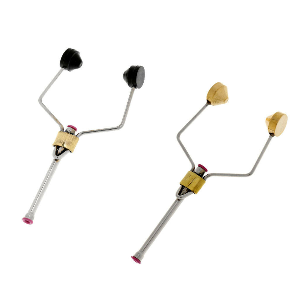 2X Fly Tying Tools Rotary Bobbins Holder Needle Holder Fishing Tool Golden